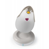 Lampada Pabobo Lumilove Penguin Pinguino Bianco Grigio