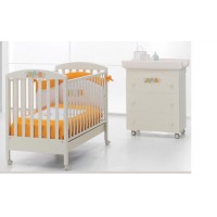 Lettino e Bagnetto Erbesi Baby col. Avorio