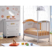 Lettino e Bagnetto Erbesi Baby col. Bianco