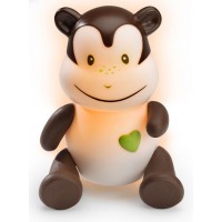 Lampada Pabobo Lumilove Savanoo Scimmia Bianco/Marrone