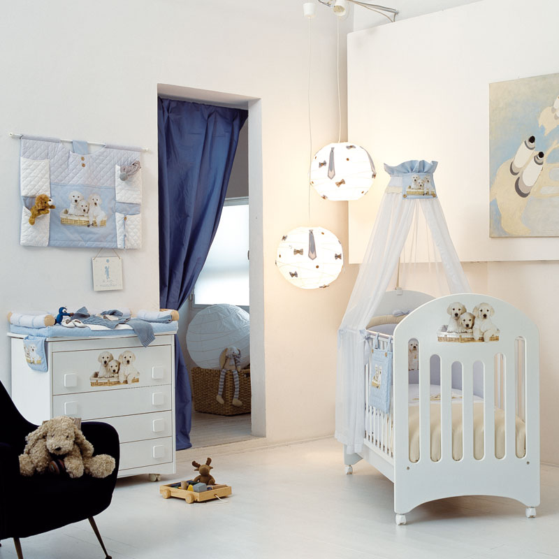 Cameretta Picci Dilibest Fashion Canini col. Bianco/Azzurro