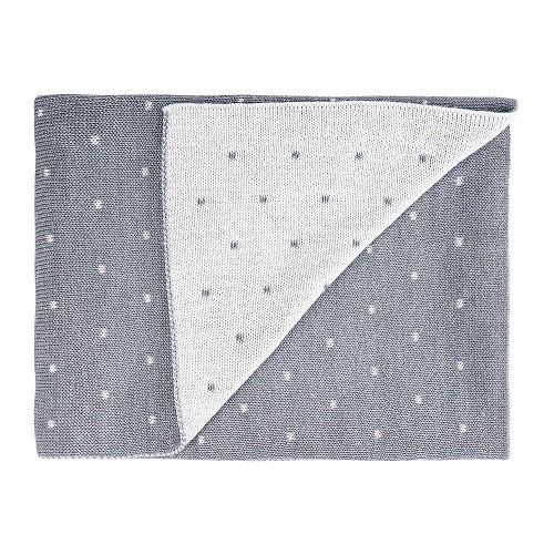 Copertina Culla Carrozzina Picci Valdo Pois Lana PC106LP1522 Grigio