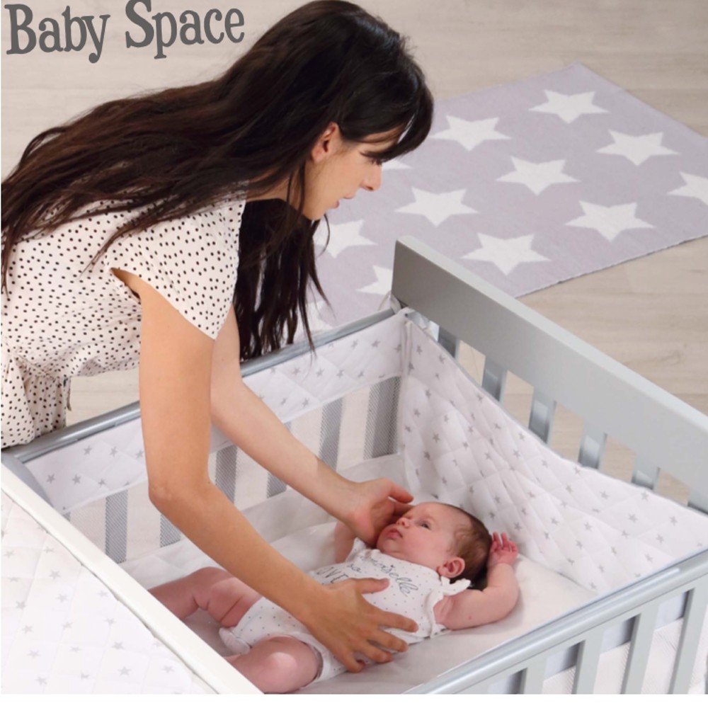Riduttore Culla Azzurra Design Homi Baby Space Bianco Grigio