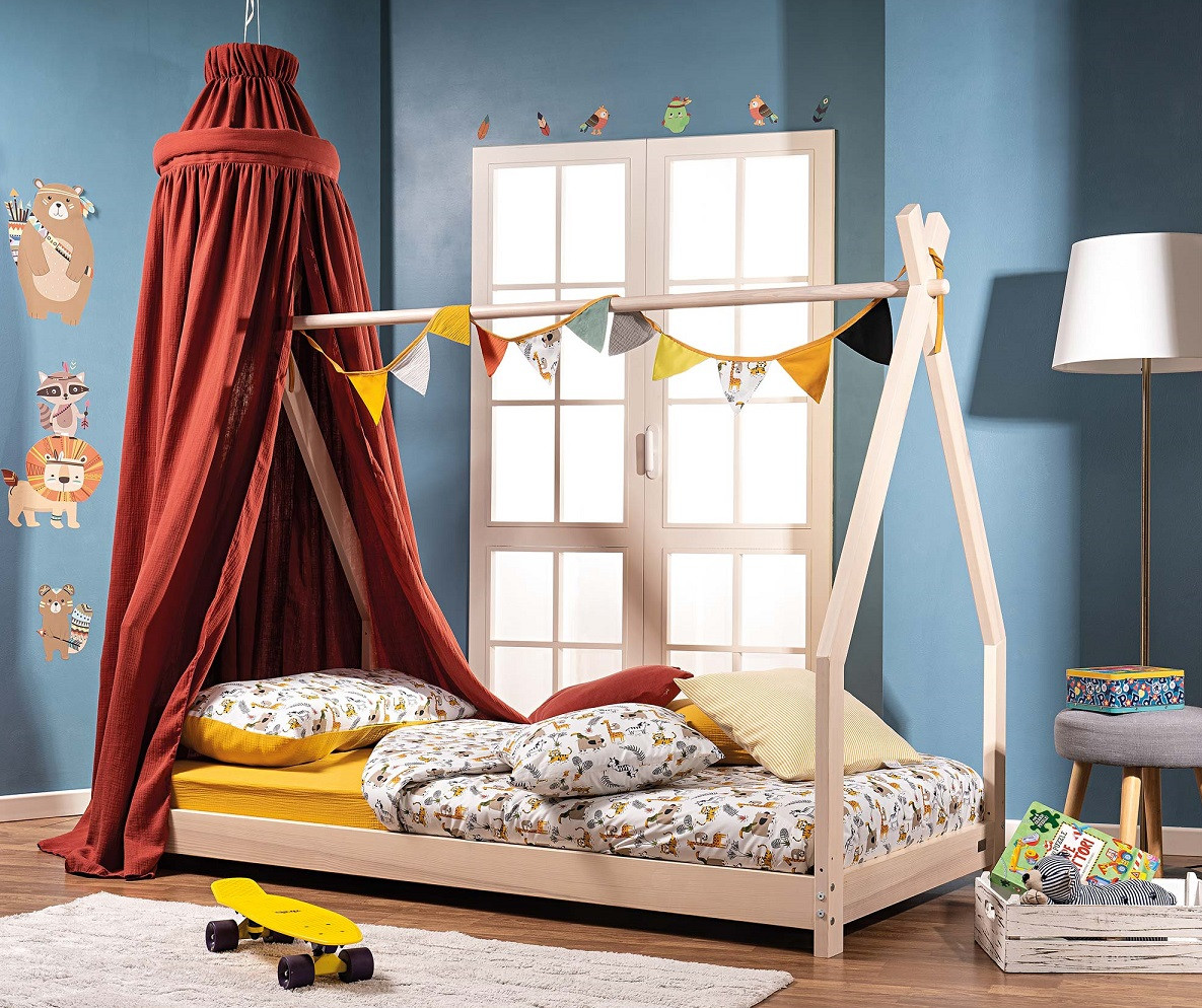 Tenda a Corona Picci per letto Camping modello Montessori 