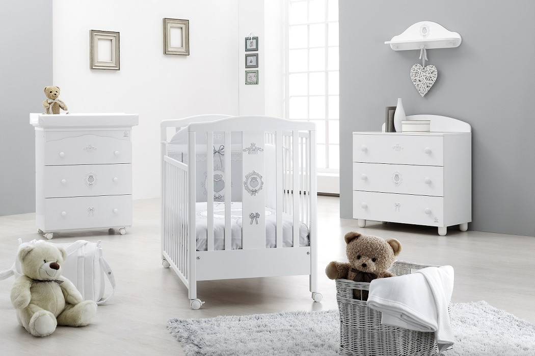 Camerette Complete ItalBaby Classic Chic Bianco in Offerta