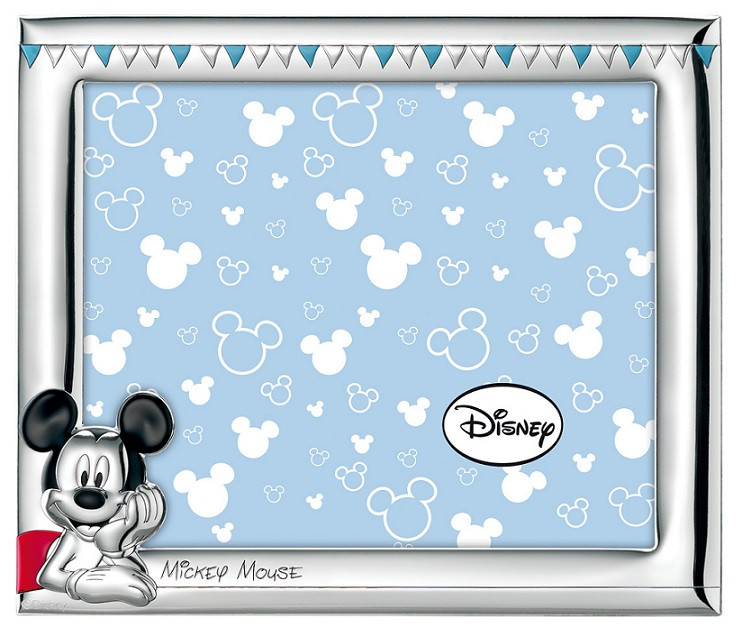 Cornice Portafoto Mickey Mouse:Cornice Portafoto Minnie Mouse Innocenti Argenti Azzurro D161 4LC