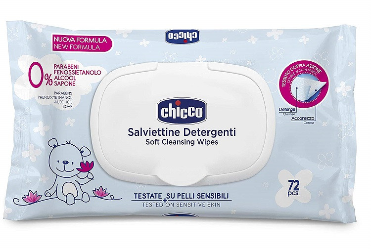 Salviettine Detergenti Chicco con placchetta 72 pz