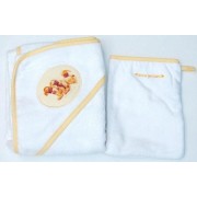 Accappatoio Neonato Anne Geddes Bunnies Giallo