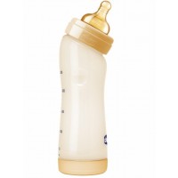 Primo Biberon Benessere Chicco in plastica con Tettarella in Caucciù  0m+ - 250 ml - 1 foro