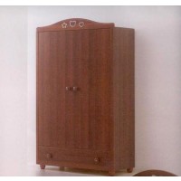 Armadio Mibb Scintilla con Swarovski col. Noce Antico