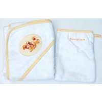 Accappatoio Neonato Anne Geddes Bunnies Giallo