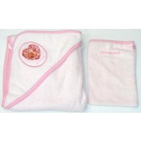 Accappatoio Neonato Anne Geddes Peony Angel Rosa