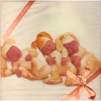 Lenzuola Culla Set 3 Pezzi Anne Geddes Bunnies col. Giallo