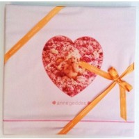 Lenzuola Lettino Set 3 Pezzi Anne Geddes Peony Angel col. Rosa