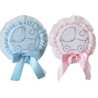 Annuncio Nascita Fantasy Carrozzina con Strass Cod. 13.464
