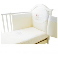 Completo Piumone Azur Classica Orsetto Set 3pz  Ricamato