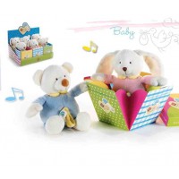 Peluche Carillon Plush & Company Orsetti e Coniglietti Mia e Mio
