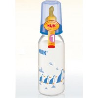 Biberon in  NUK CLASSIC 125ml In Vetro Tettarella in Lattice Mis 1 Foro M