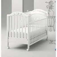 Lettino Mibb Scintilla con Swarovski Bianco 