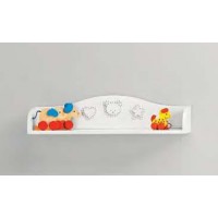 Mensola Mibb Scintilla con Swarovski col. Bianco