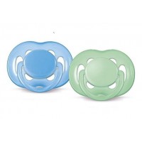 Succhietto Airflow Avent Senza BPA Conf. da 2 PZ (6-18m) SCF178/14 col. Azzurro/Verde