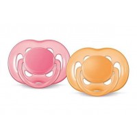 Succhietto Airflow Avent Senza BPA Conf. da 2 PZ (6-18m) SCF178/24 col. Arancio/Rosa