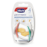Succhietto Physio Chicco in Caucciù 4mesi+ confezione da 2 pezzi