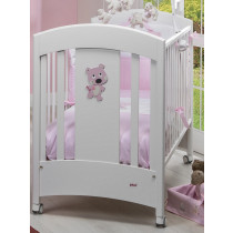 Lettino Picci Bibi Cod. 84D.34 con decoro Var 01 Bianco
