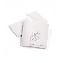 Lenzuola Lettino Smak Cristalli:Lenzuola Lettino Smak Cristalli Billo e Pallina Bianco In Offerta