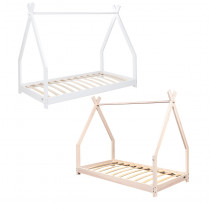 Lettino Montessori Picci Camping Junior a casetta in legno - vari colori