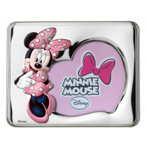 Cornice Portafoto Minnie Mouse:Cornice Portafoto Minnie Mouse Innocenti Argenti Rosa D231 3XLRA