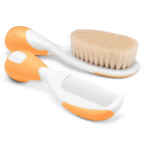 Spazzola e Pettine Chicco arancione - In offerta