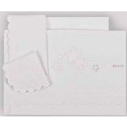 Lenzuola Culla Dili best Mia set 3pz Cod D61.29 Var 02 Bianco