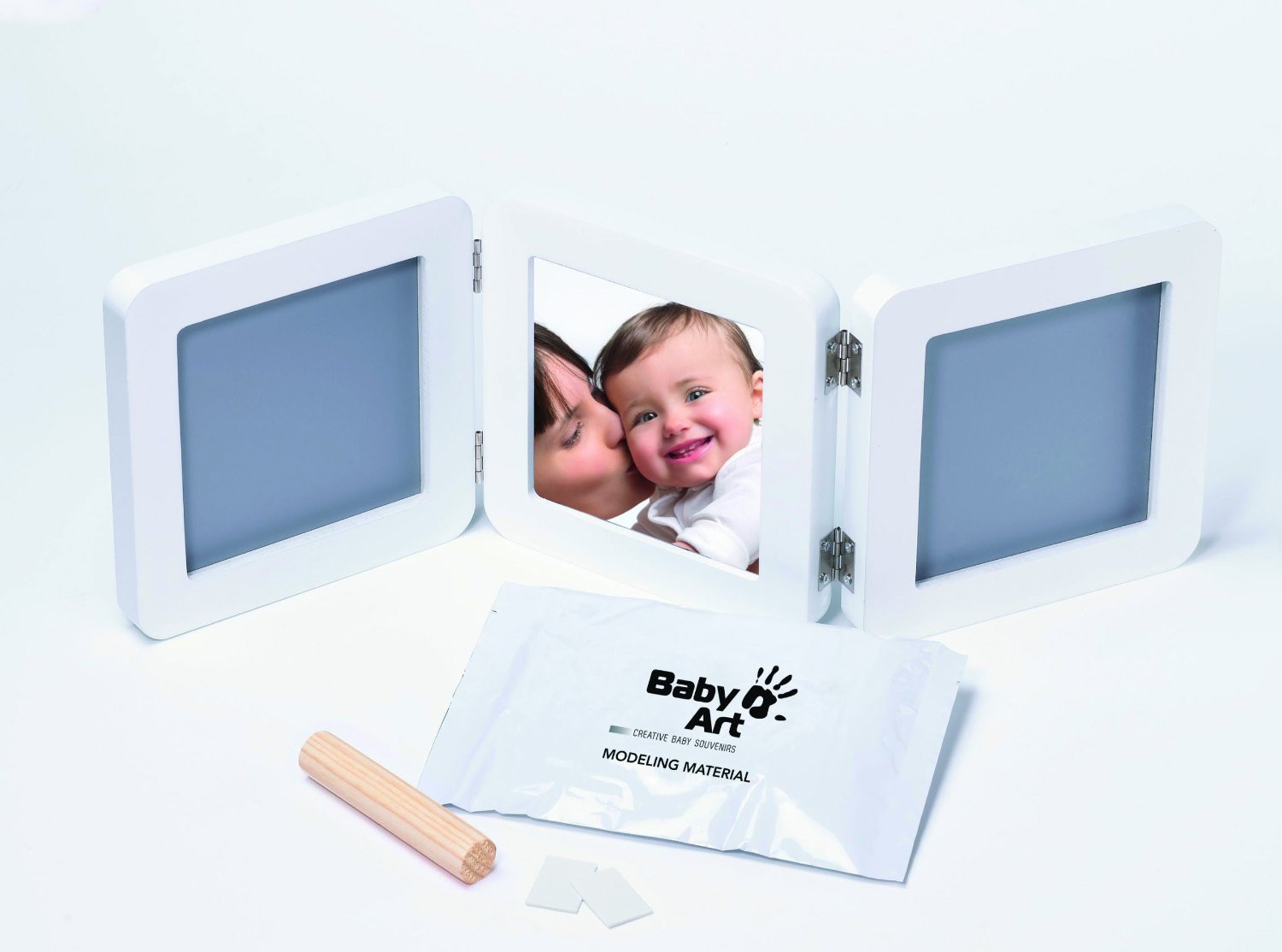 Baby Art Double Print Frame colore Bianco