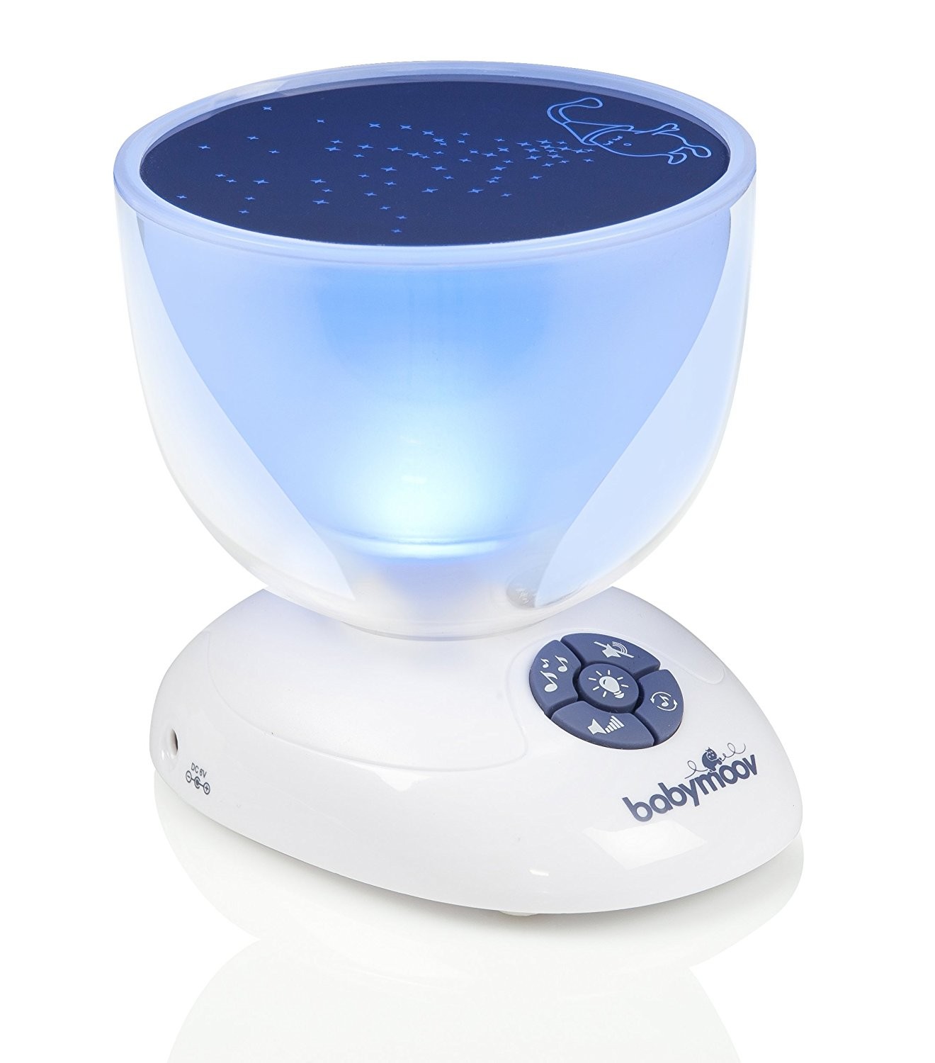 Babymoov Project'light Luce Antipaura per Cameretta con Carillon Ninnananna, Bianco
