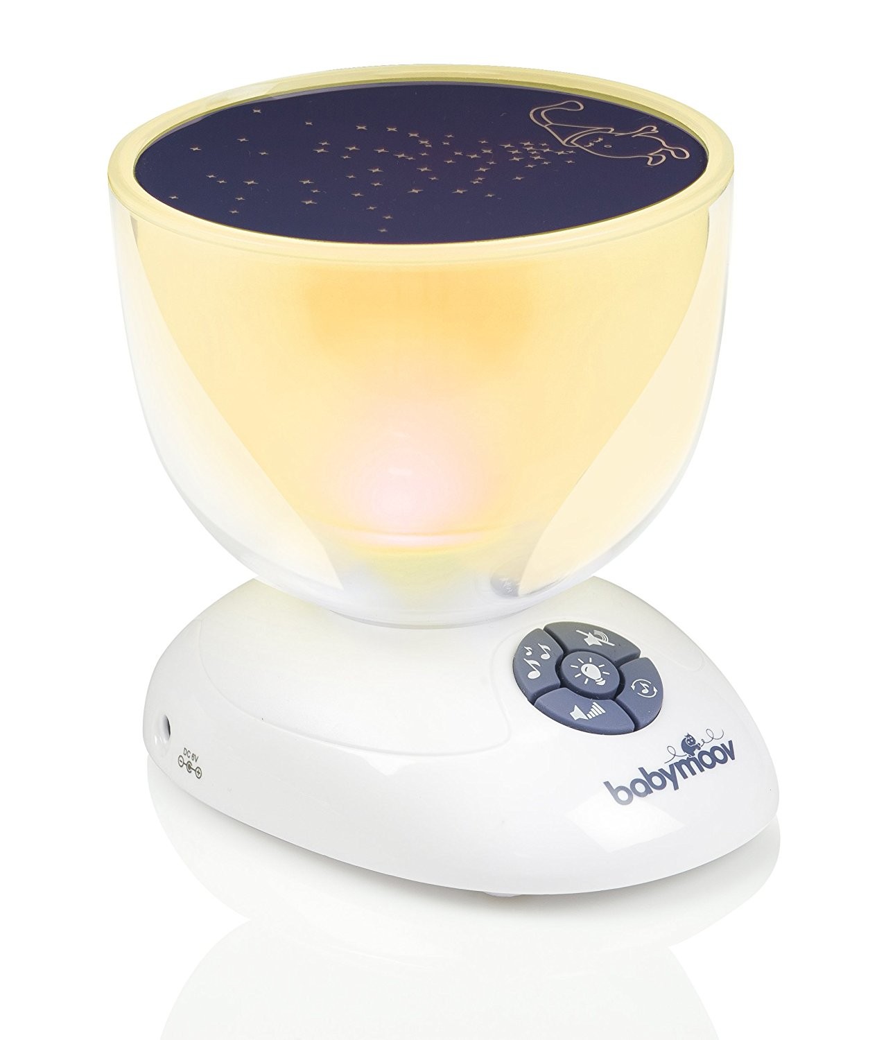 Babymoov Project'light Luce Antipaura per Cameretta con Carillon Ninnananna, Bianco