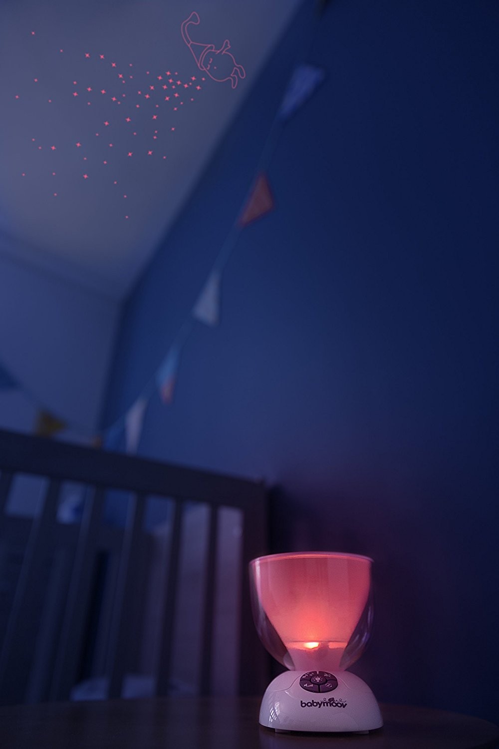 Babymoov Project'light Luce Antipaura per Cameretta con Carillon Ninnananna, Bianco