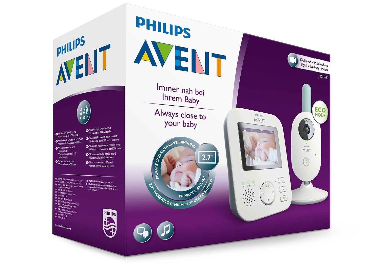 Video Monitor Philips Avent - Digitale Plus SCD 620/01
